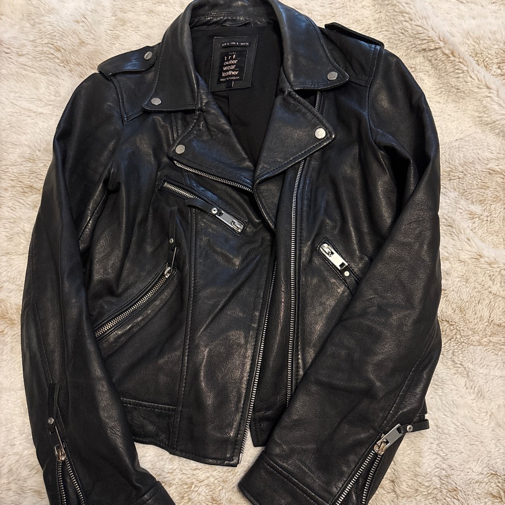 Zara leather jacket